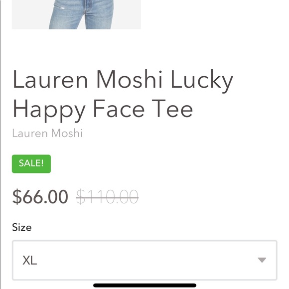Lauren Moshi Lucky Happy Face printed tee - Picture 7 of 7